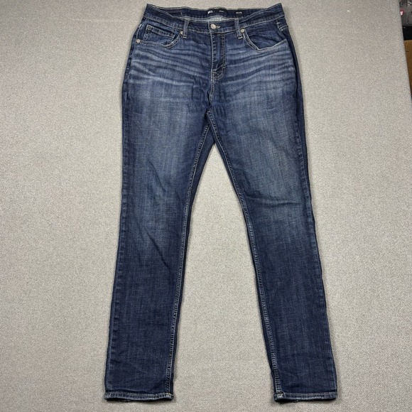 Buckle Other - BKE Ethan Straight Fit Jeans Mens 33x32 Blue Whiskered Denim Medium Wash